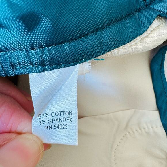 Banana Republic Martin Fit Sand Khaki Straight Wide Leg Trouser Cotton Pants 4 - Picture 11 of 12